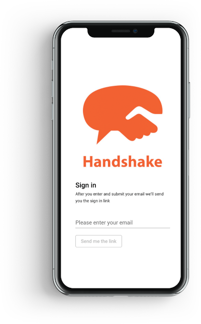 Handshake mobile app