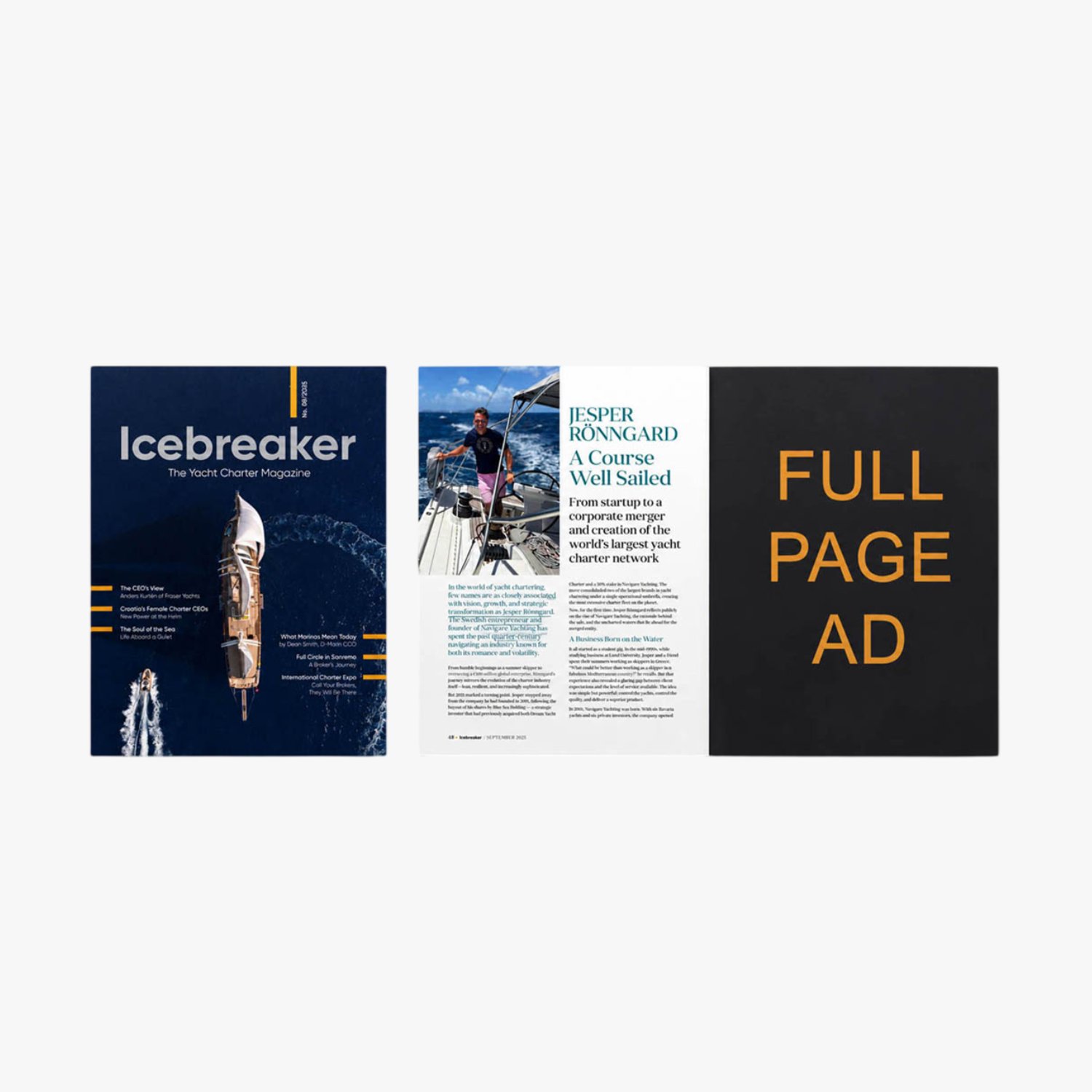 ICEBREAKER - full page advertising
