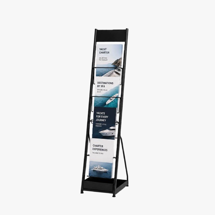 Free standing brochure rack
